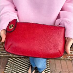 Joy Susan Vibrant Red Clutch